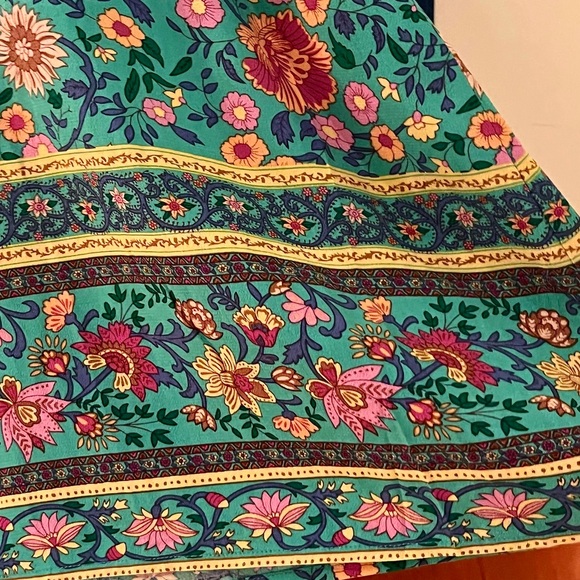 πΊπHPππΊ NWT Spell & The Gypsy Folk Town Boho Midi Dress - Picture 14 of 16